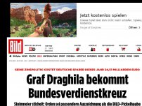 Bild zum Artikel: Sparer verloren Milliarden - Graf Draghila bekommt Bundesverdienstkreuz