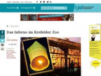 Bild zum Artikel: Das Inferno im Krefelder Zoo