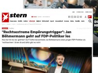 Bild zum Artikel: Twitter: 'Rechtsextreme Empörungstrigger': Jan Böhmermann geht auf FDP-Politiker los