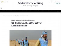 Bild zum Artikel: Entscheidung von US-Präsident Trump: US-Regierung hebt Verbot von Landminen auf