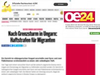 Bild zum Artikel: Nach Grenzsturm in Ungarn: Haftstrafen für Migranten