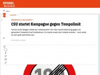 Bild zum Artikel: Tempolimit: CSU startet Kampagne gegen Geschwindigkeitsbegrenzung