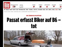 Bild zum Artikel: Bei Überholmanöver - Passat erfasst Biker auf B6 – tot