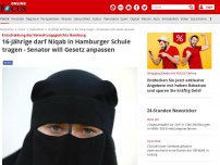 Bild zum Artikel: Entscheidung des Verwaltungsgerichts Hamburg - 16-jährige darf Niqab in der Schule tragen - Schulsenator will Gesetz anpassen