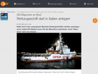 Bild zum Artikel: Rettungsschiff darf in Italien anlegen