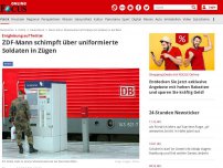 Bild zum Artikel: Entgleisung auf Twitter - ZDF-Mann schimpft über uniformierte Soldaten in Zügen