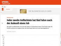 Bild zum Artikel: Flüchtlinge in Deutschland: Jeder Zweite hat fünf Jahre nach Ankunft einen Job