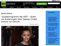 Bild zum Artikel: 'Quotenmigrantin der SPD' – Streit um Äußerungen über Sawsan Chebli kommt vor Gericht