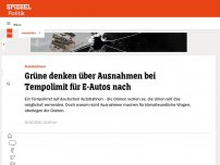 Bild zum Artikel: Tempolimit: Grüne denken über Ausnahmen für Elektroautos auf Autobahnen nach