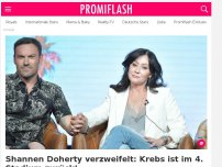 Bild zum Artikel: Shannen Doherty verzweifelt: Krebs ist im 4. Stadium zurück!