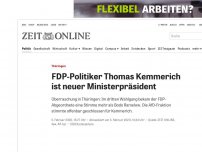 Bild zum Artikel: Thüringen: FDP-Kandidat ist neuer Ministerpräsident