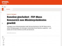 Bild zum Artikel: Sensation in Thüringen - FDP-Mann Kemmerich zum Ministerpräsidenten gewählt