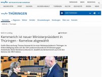 Bild zum Artikel: Kemmerich ist neuer Ministerpräsident in Thüringen - Ramelow abgewählt