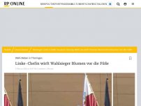 Bild zum Artikel: Susanne Hennig-Wellsow empört: Thüringer Linke-Chefin wirft neuem Ministerpräsidenten Blumen vor die Füße