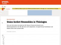 Bild zum Artikel: Thüringen: Markus Söder und Paul Ziemiak fordern Neuwahlen