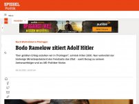 Bild zum Artikel: Thüringen: Bodo Ramelow zitiert Adolf Hitler nach Wahl-Eklat