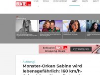 Bild zum Artikel: Monster-Orkan Sabine wird lebensgefährlich: 160 km/h-Orkanböen, Sturmflut und Verkehrsinfarkt