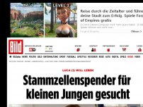 Bild zum Artikel: Luca (1) will leben - Stammzellenspender für kleinen Jungen gesucht