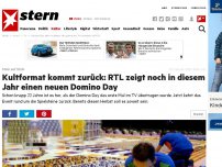 Bild zum Artikel: Stein auf Stein: Kult-Format kommt zurück: RTL zeigt noch in diesem Jahr einen neuen Domino Day
