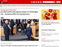 Bild zum Artikel: Thüringen-Wahl im News-Ticker - Thüringer CDU gegen Neuwahlen: AKK kann sich in stundenlanger Krisensitzung nicht durchsetzen