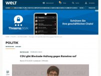 Bild zum Artikel: CDU gibt Blockade-Haltung gegen Ramelow auf