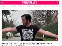 Bild zum Artikel: Wendler-Joke: Pocher verkauft 'Bäbi isch liebbe disch'-Shirt