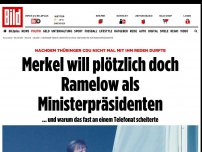 Bild zum Artikel: Nach dem Thüringer CDU nicht mal mit ihm reden dur - Merkel will plötzlich doch Ramelow als Ministerpräsidenten