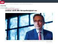 Bild zum Artikel: 'In taktische Falle geraten': Lindner wirft AfD Skrupellosigkeit vor