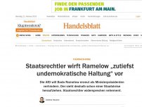 Bild zum Artikel: Thüringen-Krise: Staatsrechtler wirft Ramelow „zutiefst undemokratische Haltung“ vor