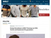 Bild zum Artikel: Kramp-Karrenbauer will CDU-Vorsitz abgeben und verzichtet auf Kanzlerkandidatur