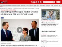 Bild zum Artikel: Thüringen-Wahl im News-Ticker - CDU im Bund will unabhängigen Übergangs-Ministerpräsidenten