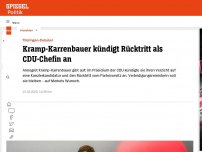 Bild zum Artikel: Annegret Kramp-Karrenbauer kündigt Rücktritt als CDU-Chefin an