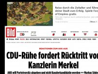 Bild zum Artikel: Reaktionen zum AKK-Aus - CDU-Rühe fordert Rücktritt von Kanzlerin Merkel