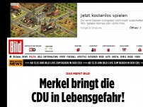 Bild zum Artikel: Das meint BILD - Merkel bringt die CDU in Lebensgefahr!