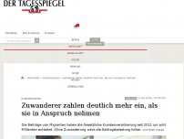 Bild zum Artikel: Zuwanderer zahlen deutlich mehr in Krankenkassen ein, als sie in Anspruch nehmen