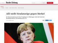 Bild zum Artikel: AfD stellt Strafanzeige gegen Merkel
