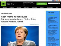 Bild zum Artikel: Nach Kramp-Karrenbauers Rückzugsankündigung: Volker Rühe fordert Merkels Abtritt