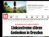 Bild zum Artikel: Bei Erinnerung an Tote - Linksextreme stören Opfer-Gedenken in Dresden