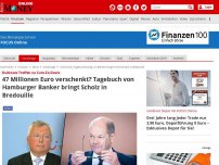 Bild zum Artikel: Dubioses Treffen zu Cum-Ex-Deals - 47 Millionen Euro verschenkt? Tagebuch von Hamburger Banker bringt Scholz in Bredouille