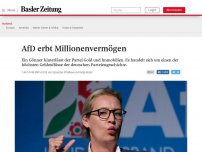 Bild zum Artikel: AfD erbt Millionenvermögen