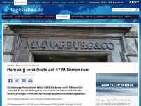 Bild zum Artikel: Hamburg verzichtete auf 47 Millionen von Warburg Bank