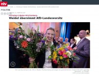 Bild zum Artikel: Parteitag in Baden-Württemberg: Weidel übernimmt AfD-Landesvorsitz