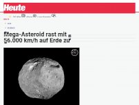 Bild zum Artikel: Mega-Asteroid rast mit 56.000 km/h auf Erde zu