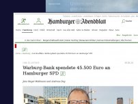 Bild zum Artikel: Cum-Ex-Affäre: Wirbel um Warburg-Spenden an Hamburger SPD