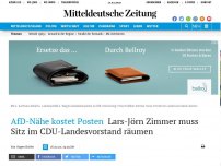 Bild zum Artikel: Wegen Gedanken zu AfD-Tolerierung: CDU-Mann Zimmer muss Posten im Landesvorstand räumen