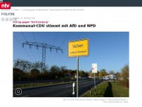 Bild zum Artikel: Antrag gegen 'Entfremdung': Kommunal-CDU stimmt mit AfD und NPD