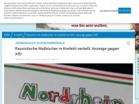 Bild zum Artikel: „Bürgerdialog“ im Seidenweberhaus: Rassistische Malbücher in Krefeld verteilt: Anzeige gegen AfD