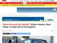 Bild zum Artikel: Sehen Sie auch das Symbol?: Kölner erkennt „Nazi-Felge“ an Opel und ist fassungslos