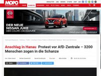 Bild zum Artikel: Anschlag in Hanau: Live: Protest vor AfD-Zentrale – 2000 Menschen ziehen in die Schanze