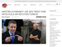 Bild zum Artikel: Kapitän Schwandt: Die AfD trägt eine Mitschuld am rechten Terror